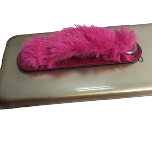 Funda de teléfono de felpa colorida, adhesivo para la parte trasera del teléfono, banda, operación con una sola mano, soporte antipérdida para teléfono, regalos personalizados. - Product Image 4