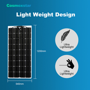 Panel Solar Flexible Cosmoxstar de Entrega Rápida, Modelo Portátil ETFE de 100-300W para Aventuras al Aire Libre, Senderismo, Viajes en Autocaravana - Product Image 5