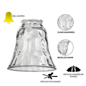 Couvertures de lumière de ventilateur de plafond Globes de ventilateur de plafond <span class=keywords><strong>luminaire</strong></span> en verre de <span class=keywords><strong>remplacement</strong></span> abat-jour de <span class=keywords><strong>remplacement</strong></span> d'éclairage en verre - Product Image 3