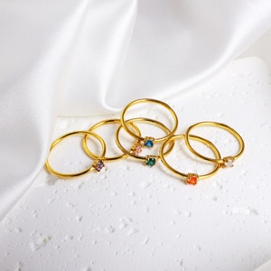 Anillos de Diamantes a Buenos Precios, Tipo de Joyería Chapada en Oro de 18k, Anillos de Acero Inoxidable, Diseños de Joyería, Anillos para Mujer - Product Image 3