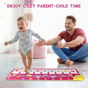 Tappetino Pianoforte da Pavimento SANMERSEN, Giocattoli Musicali per Bambini, Tappetino da Gioco con Tastiera - Product Image 5
