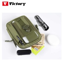 VICTORY Sac banane tactique compact unisexe en Molle, sacoche polyvalente pour gilet, activités de plein air, fermeture éclair