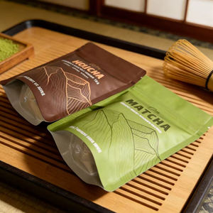 ถุงซิปล็อคแบบตั้งได้สำหรับบรรจุภัณฑ์อาหาร เกรดอาหาร สำหรับบรรจุผงมัทฉะ 100 กรัม - Product Image 3