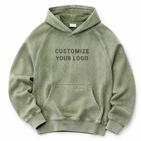 Hoodie katun 100% 425gsm, sudah dicuci, untuk pria dan wanita, sablon custom, ukuran besar, streetwear, pullover, tersedia berbagai warna