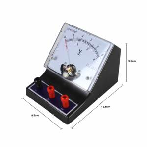 Attrezzatura didattica per strumenti di misurazione da laboratorio in plastica con quadrante analogico sensibile a doppia scala voltmetro cc - Product Image 6