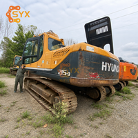 Экскаватор Hyundai 215-9 с низким расходом топлива, ковш 0,92 м, 21 тонна, б/у, для портовых и фундаментных работ