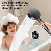 Nouvelle Douche Murale Multifonctionnelle à Affichage Numérique, Style Pluie Pressurisée, Design Minimaliste Moderne, pour la Maison