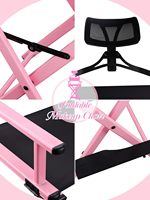 Chaise de maquillage pliable en bois professionnelle Landsing, chaise de réalisateur