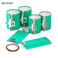 Pince de sublimation SCCFMM pour tasses, enveloppe en silicone pour mugs, pince de fixation réutilisable 3D pour presse à chaud sous vide - pour l'impression de tasses