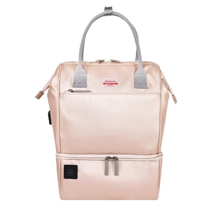 Bolsa térmica cruzada para mamá y bebé, mochila portátil de gran capacidad con cremallera para biberones y USB, ideal para viajes transfronterizos. - Product Image 1