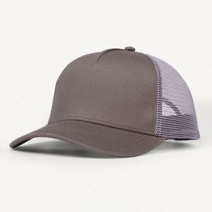 Gorra de Béisbol Trucker de 5 Paneles de Gamuza para Hombre con Logotipo Personalizado, Malla y Parche Bordado - Product Image 4