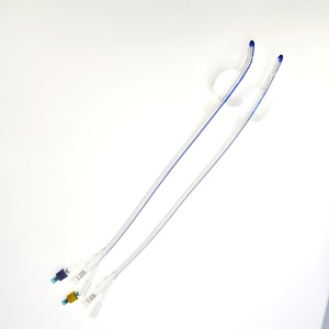 Medical Disposable Latex <strong>Silicone</strong> Urethral <strong>Catheter</strong> Double Lumen Urinary Foley Urine <strong>Catheters</strong> Lubricath <strong>Catheter</strong> for Male - Product Image 4