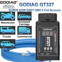 Lector de Códigos GODIAG GT327, Escáner OBD II con Pantalla de 12V, Compatible con IOS/Android, Ajuste Universal