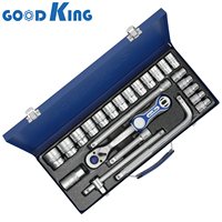 GOODKING Professional 24pcs 1/2 High Torque Automotive Repair Impact Driver Socket Adapter Set 12410