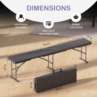 Chaise de camping pliante ultra-légère en métal noir de 1,80 m, avec cadre moderne, pour usage extérieur et hôtelier