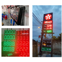 Écran d'affichage Led à bon prix carte de module Led DIP avec station-service panneaux de pylône Led prix des chiffres