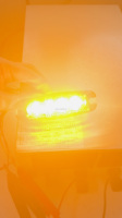 Feux stroboscopiques LED à montage en surface ECE R65 XA1 XB1 12-24V IP67, lampe d'avertissement à flash synchronisé pour camion de récupération, balayeuse routière