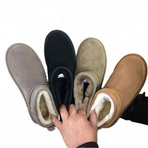 35-40 Winter <b>Women</b> Snow Boots Comfortable Natural Sheepskin Upper TPR Outsole Warm Thin and Thick Bottomed <b>Socks</b> - Product Image 1