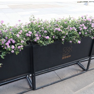 Jardinera <span class=keywords><strong>Rectangular</strong></span> Gigante Grande Personalizada, <span class=keywords><strong>Maceta</strong></span> Larga con Revestimiento Grueso para Plantas Verdes de Interior y Oficina - Product Image 1