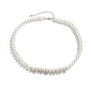 Collana di Perle alla Moda Hip Hop, Collane <span class=keywords><strong>con</strong></span> Strass Luccicanti per Uomo, Gioielli e Accessori <span class=keywords><strong>Maschili</strong></span> - Product Image 1