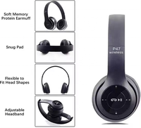 Grosir Pabrik OEM multiwarna dapat disesuaikan Audifonos Headset Gaming earphone Handsfree P47 headphone nirkabel dengan mikrofon