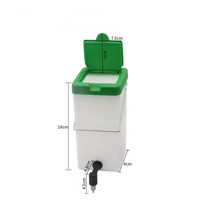 Fontaine à eau automatique pour lapins Chuangduo CD-500ml en plastique haute rigidité avec abreuvoirs à tétine pour animaux de ferme