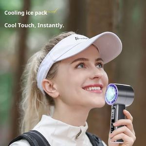 Ventilateur de refroidissement portable Tec Ice Mini avec écran numérique intelligent et 100 réglages de vitesse, idéal pour les voyages en extérieur – Cadeau - Product Image 5