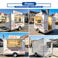 Remolque de Comida Pequeño y Económico, Carrito de Comida para Café y Hamburguesas, Remolque Comercial Vintage para Barbacoa, Camioneta de Comida para Restaurante en Venta en EE. UU.