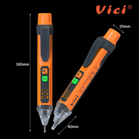 VICI-Bolígrafo de prueba de luz de sonido de inducción inteligente para electricista, pluma de prueba de voltaje de punto de rotura, cable vivo neutro
