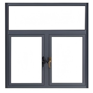 Meilleures ventes de <span class=keywords><strong>fenêtres</strong></span> à battant modernes de style ouvert en alliage d'aluminium haute performance grands panneaux fixes persiennes en verre isolant - Product Image 3