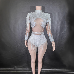 Vestido <span class=keywords><strong>de</strong></span> Competición <span class=keywords><strong>de</strong></span> Baile Latino con Flecos, Estilo Sexy para <span class=keywords><strong>Chicas</strong></span>, Ideal para Presentaciones en Vivo en <span class=keywords><strong>TikTok</strong></span> y Espectáculos - Product Image 2