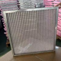 Filter Udara Primer Pra-Filter Baru Bahan Stainless Steel Jaring Elektrostatik Dapat Dicuci Efisiensi 80% Panel Porositas 0.3um