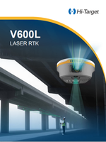 Machine de levé topographique GNSS laser V600L Hi Target haute performance 410Mhz-470Mhz avec protocole LoRa et GPS RTK, indice IP68, fabriquée en Chine continentale