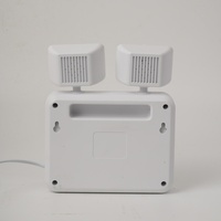 Lampe d'urgence LED à double tête carrée 2X3W, murale et portable, avec deux têtes 6W