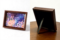 Boîte d'emballage moderne à impression numérique, avec couvercle rectangulaire bleu marine et couvercle de protection pour photos, pour la fête des Mères (pour les personnes âgées)