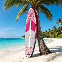 Vente flash : SUP gonflable extra large de 11' x 36'', bleu marine, planche à pagaie Wave Paddle Board V Logo, kit complet tout usage