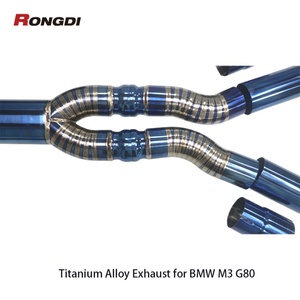 Échappement Catback en alliage de titane couleur bleu brûlé pour BMW M3 G80 M4 G82 S58 3.0T 2021-2024 - Product Image 2