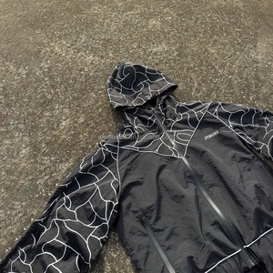 Custom Streetwear 3m Reflective Windbreaker Set Zip up <b>Pullover</b> <b>Jackets</b> and Nylon Track Pants Set Jogging Windbreaker Tracksuit - Product Image 3