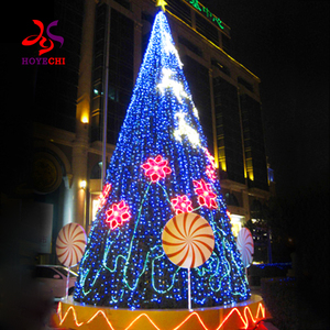 Cây thông Noel khổng lồ ngoài trời cỡ lớn có đèn trang trí, dùng cho trung tâm thương mại, khách sạn, kích thước tùy chỉnh: 5m, 6m, 7m, 10m, 15m, 20m, 25m, 30m, 40m, 50m - Product Image 3