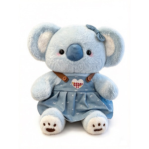Peluche <span class=keywords><strong>Koala</strong></span> <span class=keywords><strong>Kawaii</strong></span> Personnalisée OEM/ODM, <span class=keywords><strong>Koala</strong></span> Bleu avec Vêtements Amovibles, Peluche pour Boutique de Cadeaux en Gros - Product Image 1