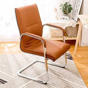 Factory Direct Ergonomic Office <strong>Chair</strong> with Arched Backrest Adjustable <strong>Rotating</strong> Faux Leather Swivel <strong>Chair</strong> Metal Foam Material - Product Image 2