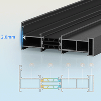 Ventanas Abatibles Horizontales de Doble Vidrio Templado con Rotura de Puente Térmico, Ventanas Abatibles de Aluminio