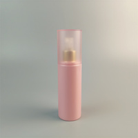 Flacon pulvérisateur en plastique PET rose ODM 100 ml 120 ml 150 ml pour brume faciale, tonique, emballage, brume coiffante avec bouchon