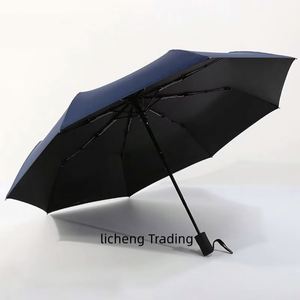 Parapluie pliant automatique portable 3 sections solaire de haute qualité pour l'extérieur, promotionnel et économique, de Guangdong, Chine, vente en gros - Product Image 4
