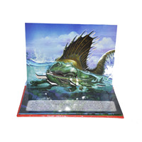 Livre d'images pour enfants personnalisé, éco-responsable, couverture rigide avec carton duplex, impression avec effet 3D d'animaux et logo personnalisé