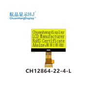 CH12864-22-4-L2 ST7567 IC COG 2.5 inci layar tampilan LCD 128x64 layar Dot grafis matriks dengan lampu latar FPC 12864 modul LCD
