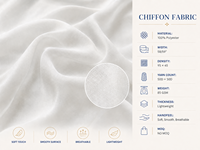 Tissu en satin de chiffon imprimé numérique personnalisé tendance, motif floral botanique, faible extensibilité, 85 g/m², pour robes, chemisiers, foulards