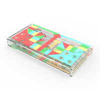 Usine personnalisé Ludo voyage acrylique jeu d'échecs Portable pliant éducatif apprentissage volant jeu d'échecs pour enfants jeu