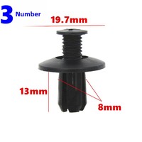 Kit de 120 attaches universelles en nylon pour carrosserie de voiture : rivets, clips de fixation pour pare-chocs, ailes, passages de roue, panneaux de coffre et garnitures