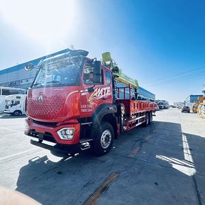 Camion de transport de charges lourdes Sinotruk Mate 6*4, grue à flèche à 5 sections de 14 tonnes, machinerie spéciale pour les travaux d'infrastructure sur les chantiers de construction - Product Image 5